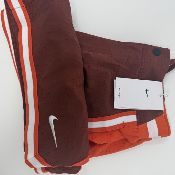 Nike Golf Club Mens Small Loose Fit Shorts Orange Brown Perforated Dri-Fit NEW - Picture 11 of 11
